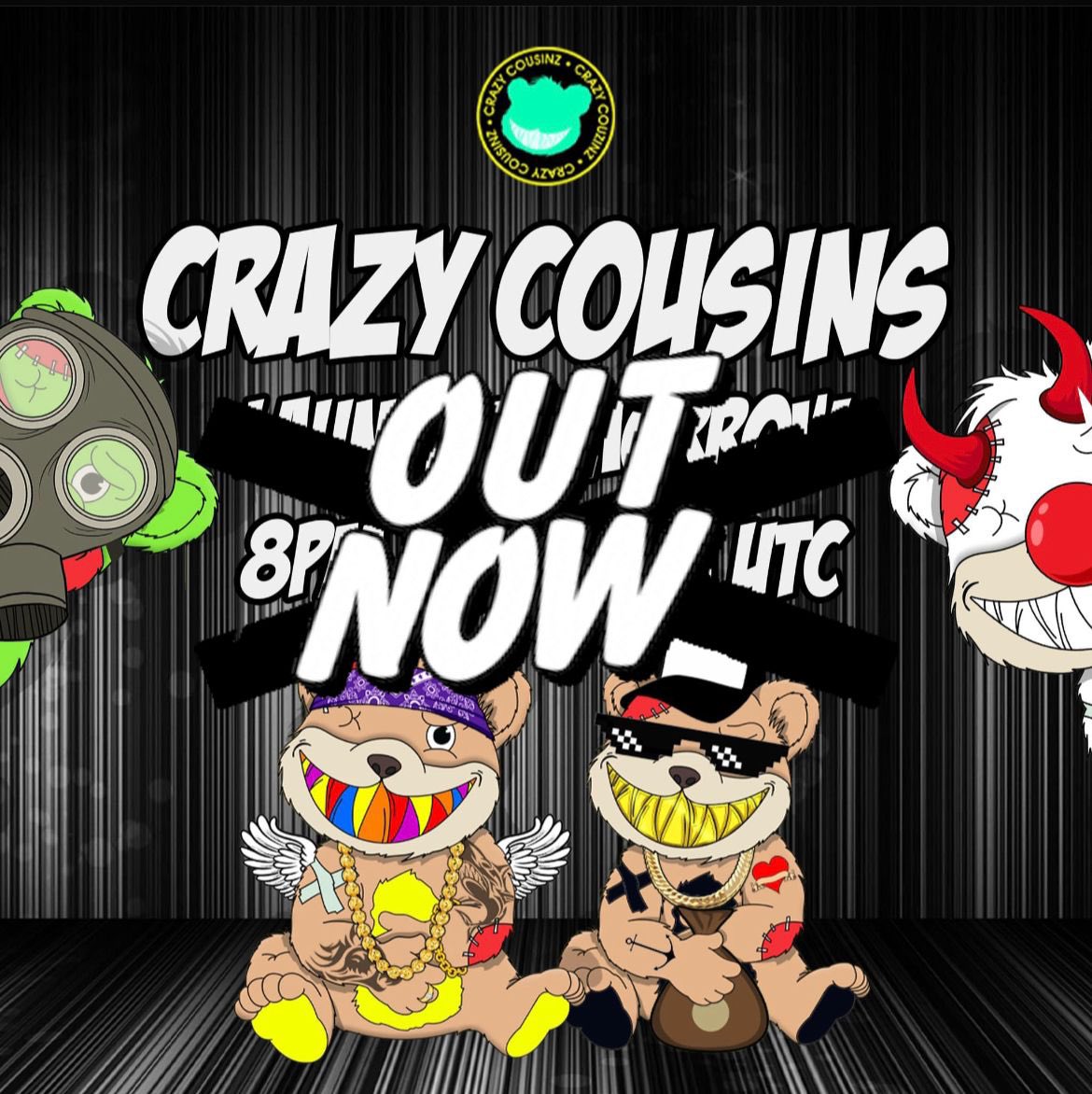 Crazy Cousins MINTING is NOW OPEN mint your crazy cousin NFT @👇
crazycousinz.club