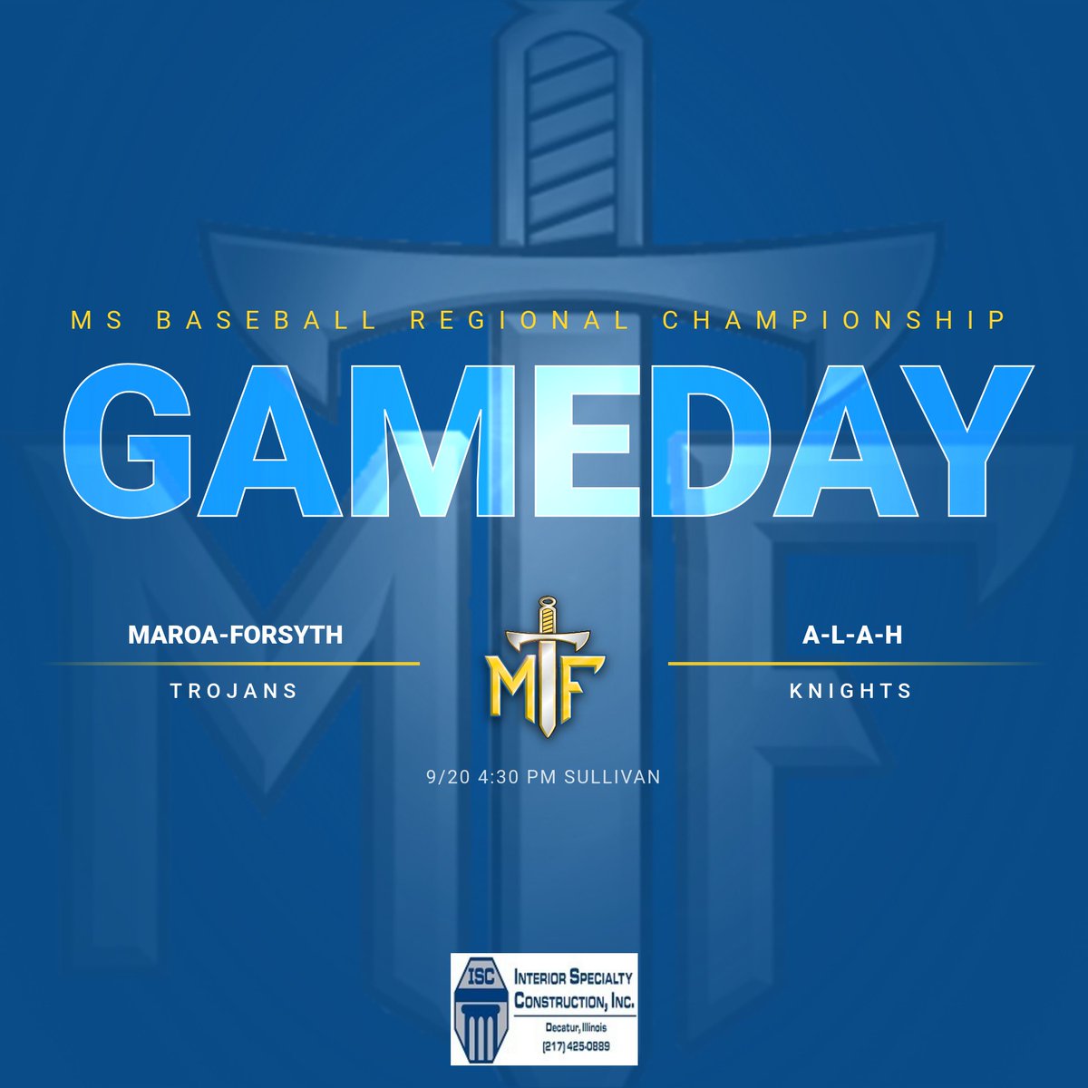 MFHSAthletics's tweet image. @MFMSBaseball