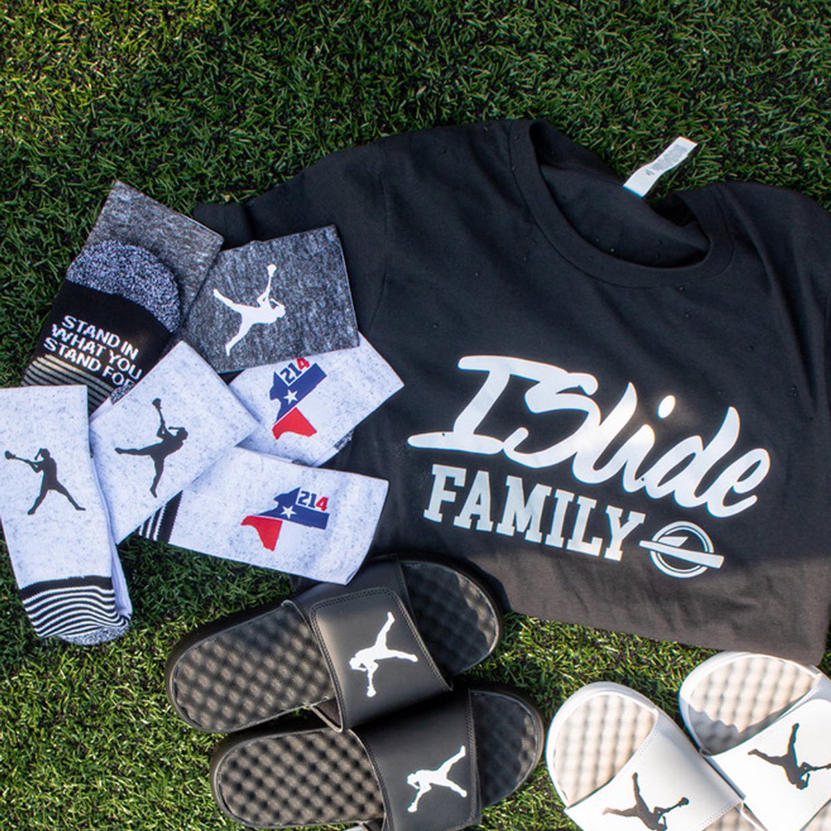 So pumped to announce my partnership with <a href="/ISlideUSA/">ISlide</a> along with the first drop of my custom designs! Click the link in my bio to see all the pairs we've created so far! #StandInWhatYouStandFor #ISlide