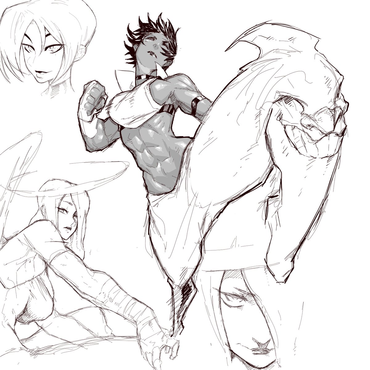 Some of my favorite sketches on this computer (excluding Juri because she'd make up the majority of the list XD) 