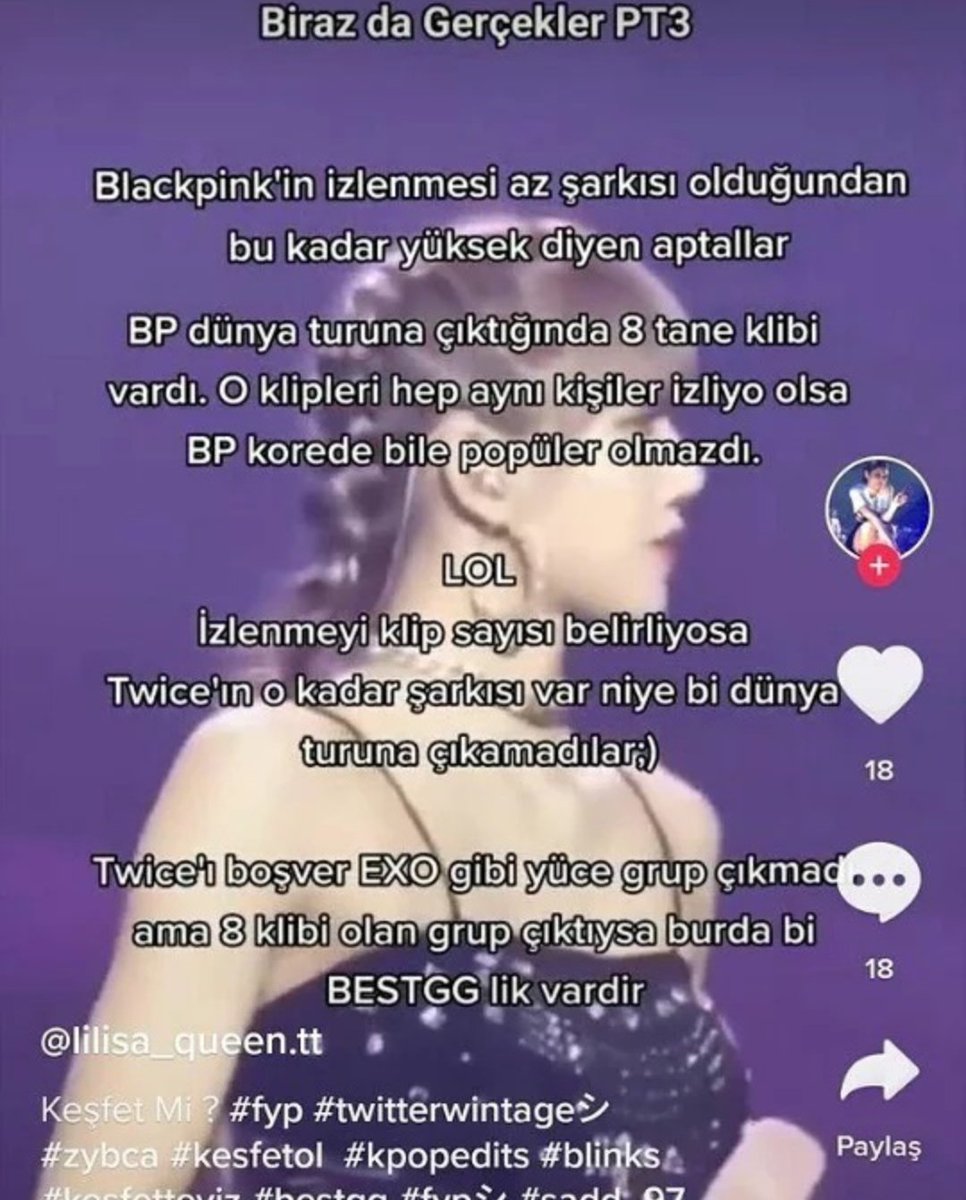 asperatusbencnm's tweet photo. Twice'ın best gg olduğunu kendine yediremediginden saçmalıyor çok şey etmeyin https://t.co/fhbWpUB1ij