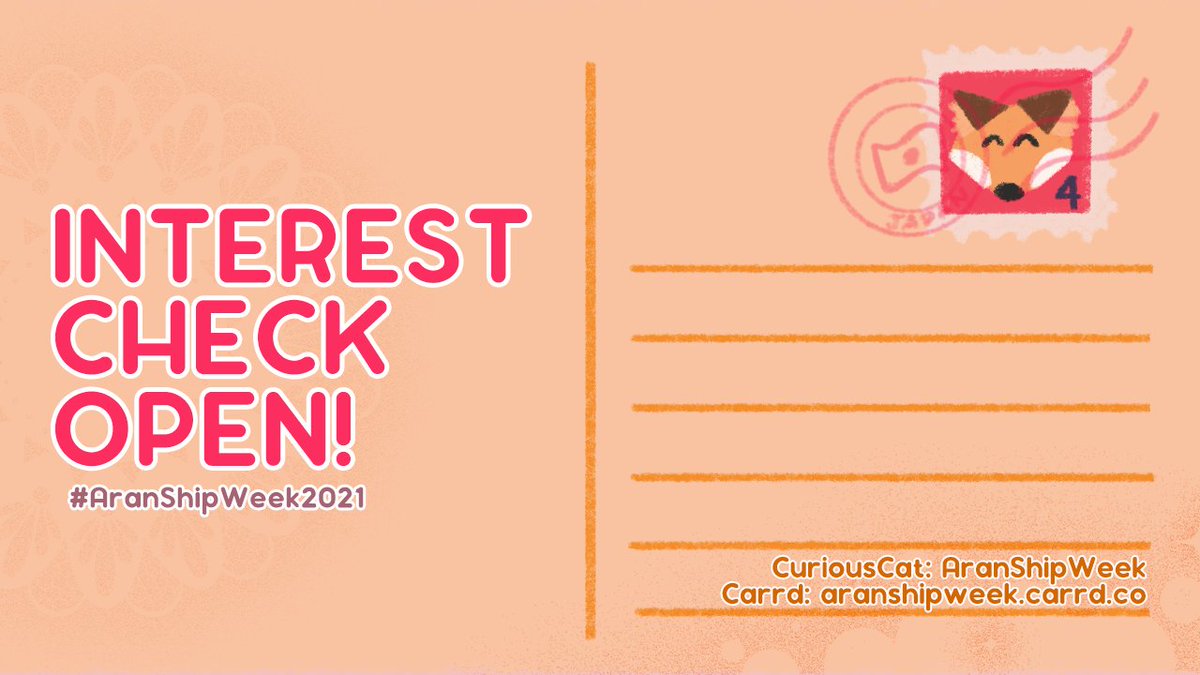 AranShipWeek's tweet photo. 💖INTEREST CHECK OPEN💖

Calling all Ojiro Aran fans! The interest check for Aran Ship Week is NOW OPEN until October 4th. Let us know which prompts YOU want to see for the event as well as which week you'd like to dedicate to the ultimate ace ✨

📄Form: https://t.co/OzKuzvVBLc https://t.co/cA5Xi1Gllt