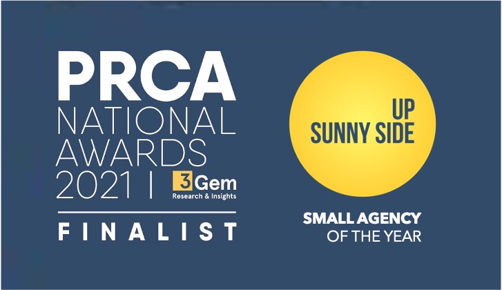 Thanks so much to <a href="/PRCA_HQ/">PRCA</a> and the judges, we’re delighted to have been shortlisted as best Small Agency of the Year (again!). See you at the do!