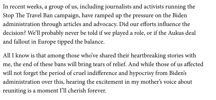 .<a href="/MrRBourne/">Ryan Bourne</a>, a member of the #StoptheTravelBan Community, in the <a href="/spectator/">The Spectator</a> on the role our movement might have played in lifting the ban. #LoveIsNotTourism 

spectator.co.uk/article/at-las…