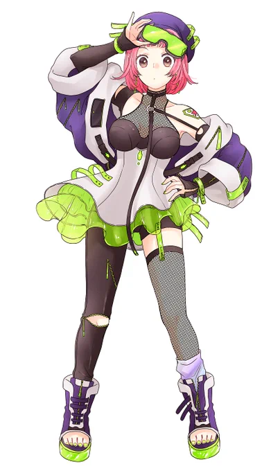 こういうのなんて言うんだ…?SF?的なのを描く機会があって、難しかったから練習しようと思って描いたけどデザインはもちろんだけど配色が難しい～～～～～でも楽しいね 