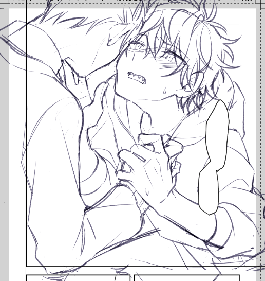 まるで受けみたいな顔してますが、これでも影浦さんは攻めなんす…😇
私が描くと攻めが攻めっぽくならないのもはやお家芸と言っても過言ではない。 