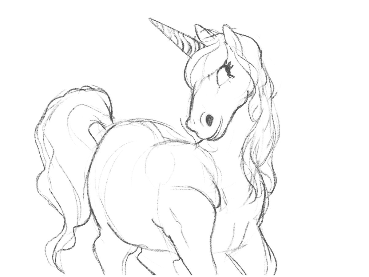 Drew some horses for a tiktok 