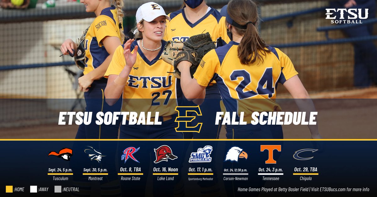 The fall schedule has been dropped and we begin THIS FRIDAY!! 

#ETSUTough