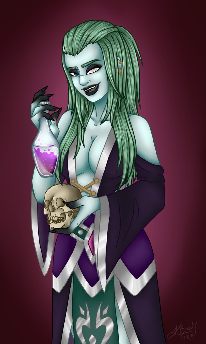 ZurpinC's tweet photo. Dotte learned how to make a flesh suit for herself, and is no longer yucky! What a babe.
#Dotte #OC #necromancy #slimelady #digitalart #myart #undead https://t.co/IJ9KV1ihcH