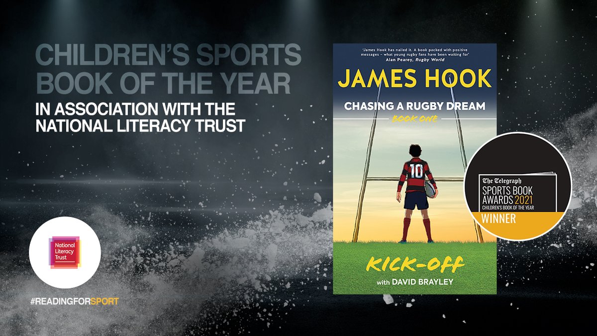 The Charles Tyrwhitt Sports Book Awards (@sportsbookaward) on Twitter photo And the winner of this year’s Children’s Sports Book of the Year Award, supported by the National <a href="/Literacy_Trust/">National Literacy Trust</a> is…. James Hook <a href="/hookjameshook/">James William Hook</a> & David Brayley Chasing A Rugby Dream! Former Welsh and British Lion Rugby International #SBA21 #ReadingForSport And the winner of this year’s Children’s Sports Book of the Year Award, supported by the National <a href="/Literacy_Trust/">National Literacy Trust</a> is…. James Hook <a href="/hookjameshook/">James William Hook</a> & David Brayley Chasing A Rugby Dream! Former Welsh and British Lion Rugby International #SBA21 #ReadingForSport