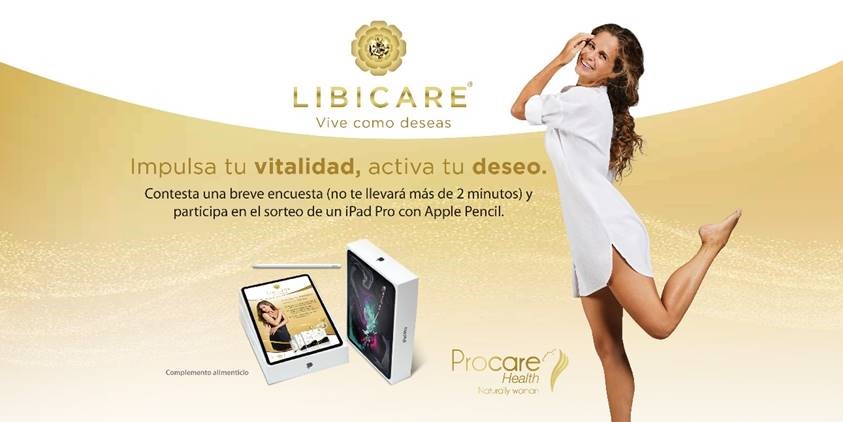 ¿Conoces Libicare®? Contesta esta breve encuesta para descubrir más y entra en el sorteo de un iPad Pro con un Apple Pencil. Accede a la encuesta: bit.ly/3hCiYvf