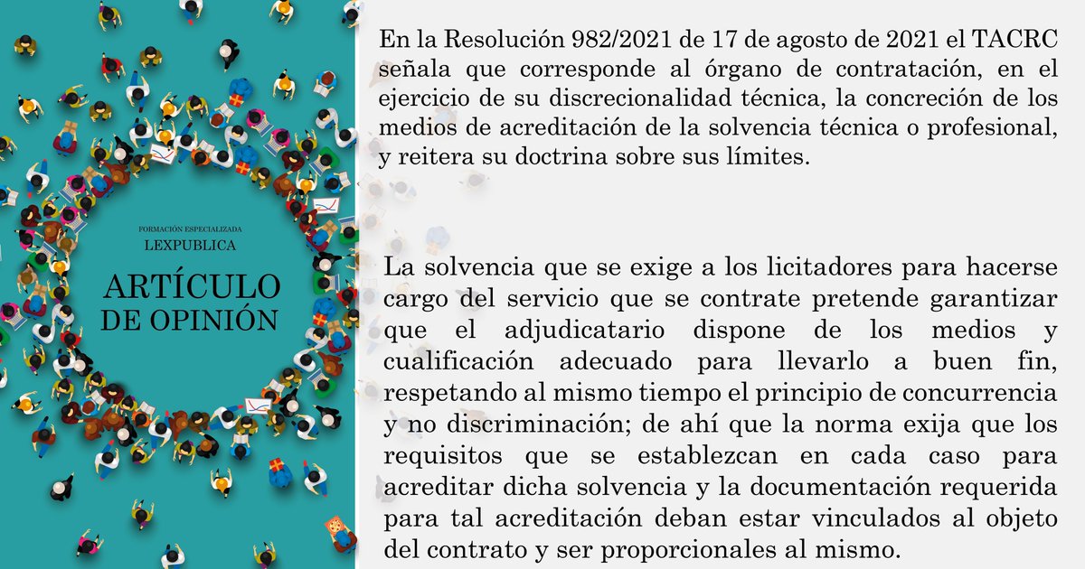 lexpublicasp's tweet photo. ARTÍCULO DE OPINIÓN.
LEXPUBLICA. FORMACIÓN ESPECIALIZADA.
https://t.co/5tmtj50p34 https://t.co/rWsruI0bwa