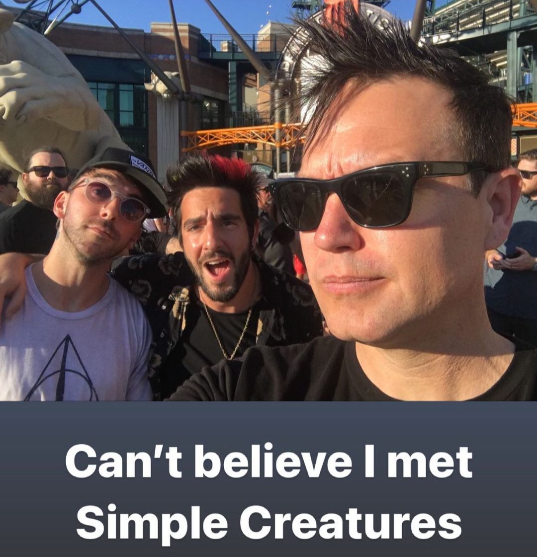 Simple Creatures Fans (@simplecreatfans) on Twitter photo .<a href="/JackBarakat/">Jack from MySpace</a>: Can't believe I met Simple Creatures
<a href="/AlexGaskarth/">Alex Gaskarth</a> <a href="/markhoppus/">mark hoppus</a> <a href="/simplecreatures/">Simple Creatures</a> .<a href="/JackBarakat/">Jack from MySpace</a>: Can't believe I met Simple Creatures
<a href="/AlexGaskarth/">Alex Gaskarth</a> <a href="/markhoppus/">mark hoppus</a> <a href="/simplecreatures/">Simple Creatures</a>