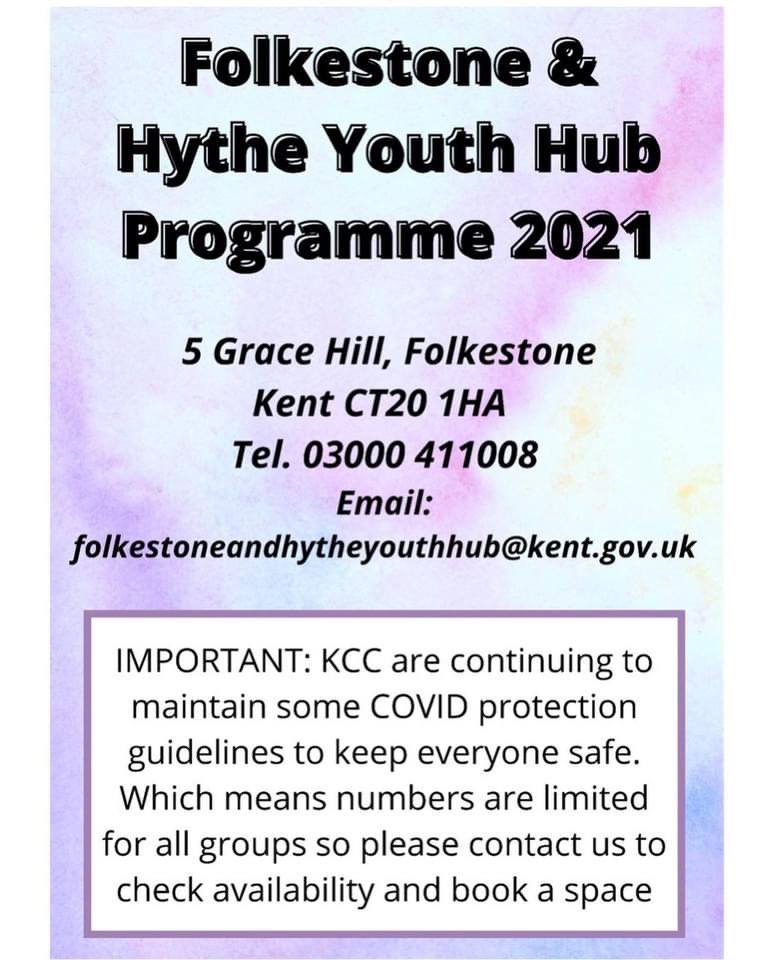 JessG_YW's tweet photo. 1/2 Check out the Open Access new What’s On programme starting very soon!  Please email folkestoneandhytheyouthhub@kent.gov.uk to get the programme emailed to you https://t.co/3jpi0u1lop