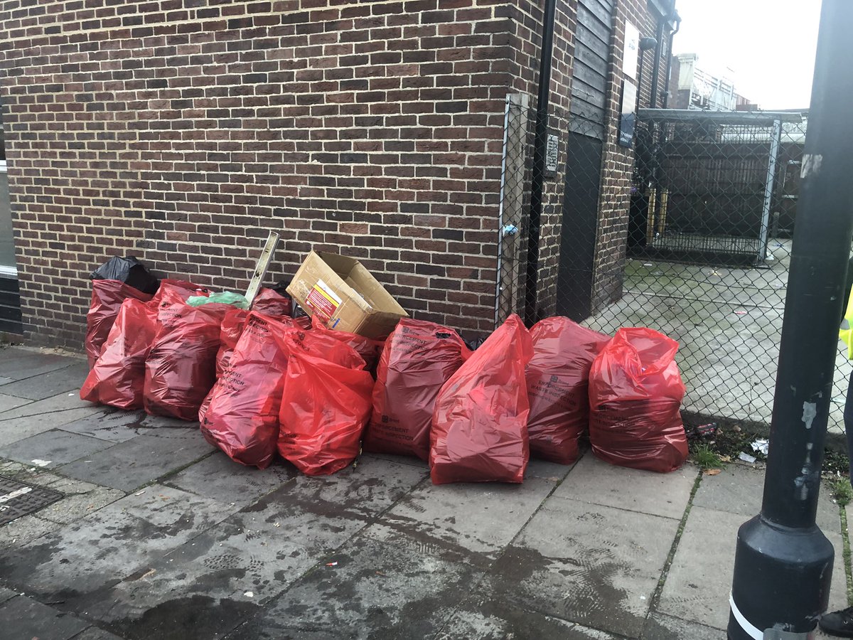 wcara_info's tweet photo. WCARA out with @Brent_Council enforcement team on Ealing Road searching for evidence earlier today. Penalty notices and education to follow for offenders #wembley #alperton #litter #flytipping #antisocial https://t.co/cZwZE77Aae