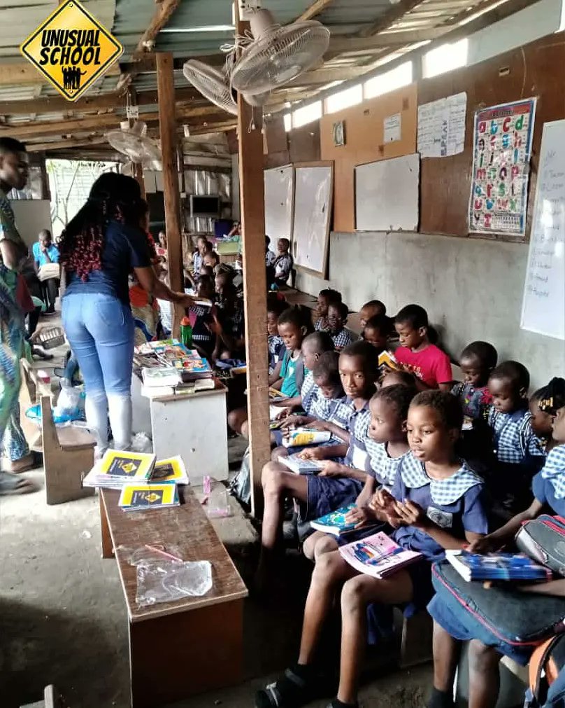 UnusualSchool's tweet photo. Helping the children return to school is as good as reducing the number of out-of-school children.

So glad to help these ones return to school with their basic needs.

Location: AJEGUNLE https://t.co/hMK96thBd0