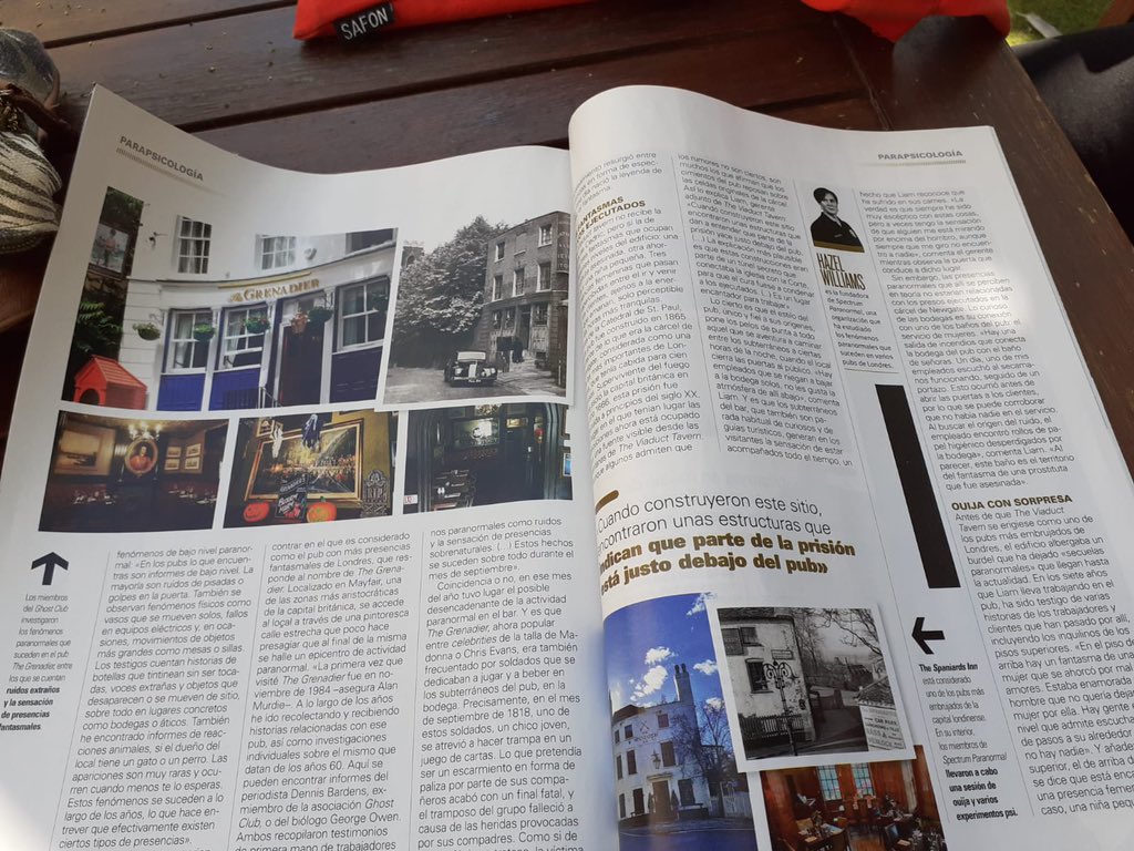 spectrum_1's tweet photo. #FeelingProud had my second article published in this months issue of Año Cero one of South America’s and Spains most popular paranormal magazine! Sharing stories of london’s haunted pubs that I have investigated over the years along with my team @Spectrum_1996 😊👻 https://t.co/0RJy8mBhfO