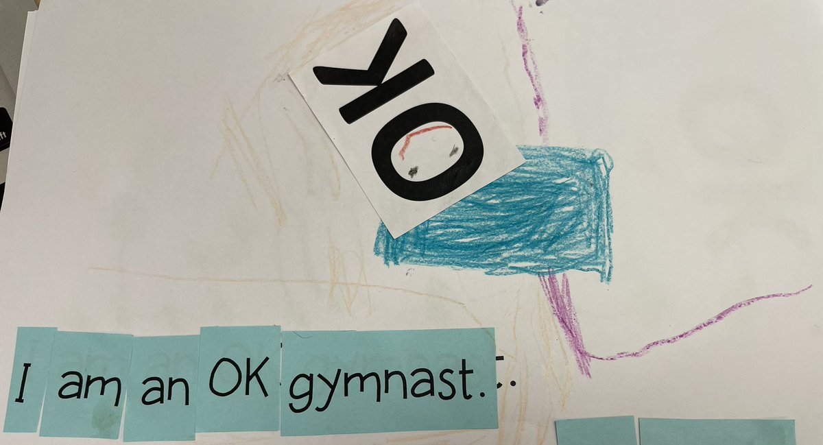 We read The OK Book and talked about having a growth mindset! With our power or YET we made our own OK class books! #holmeshawks #op97