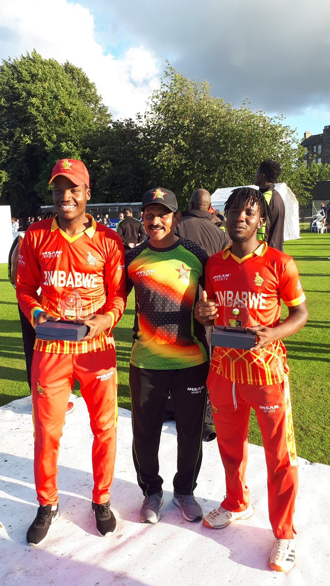 lalchandrajput1's tweet photo. Zimbabwe's first overseas series win in a long time was made possible by these two young batsmen milton shumba and wesley madhevra. You have done zim cricket and the country proud. https://t.co/Sa1LOyf7Td