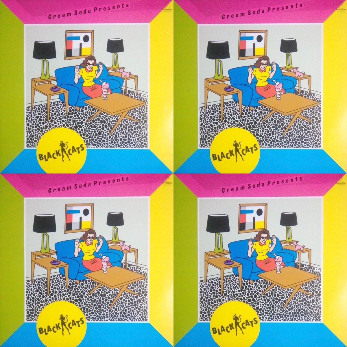 ブラックキャッツ ポスター クリームソーダ ピンクドラゴン CREAM SODA