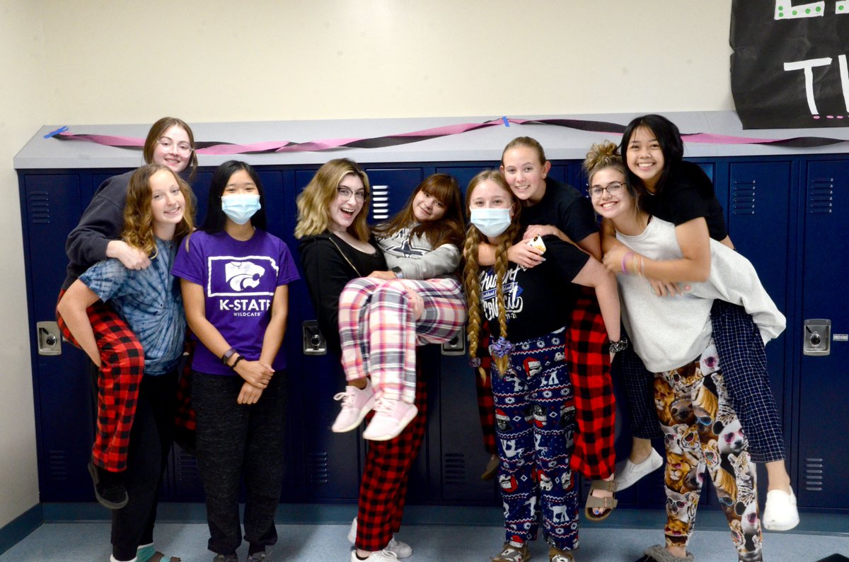 Spirit Week, Day 1: PJ fun. Students dress in their PJs to kick start Spirit Week. Tuesday is Bikers vs Surfers. Dress up and earn STAR Points! 
Photos by: Lott, Pennington, and Pepperd