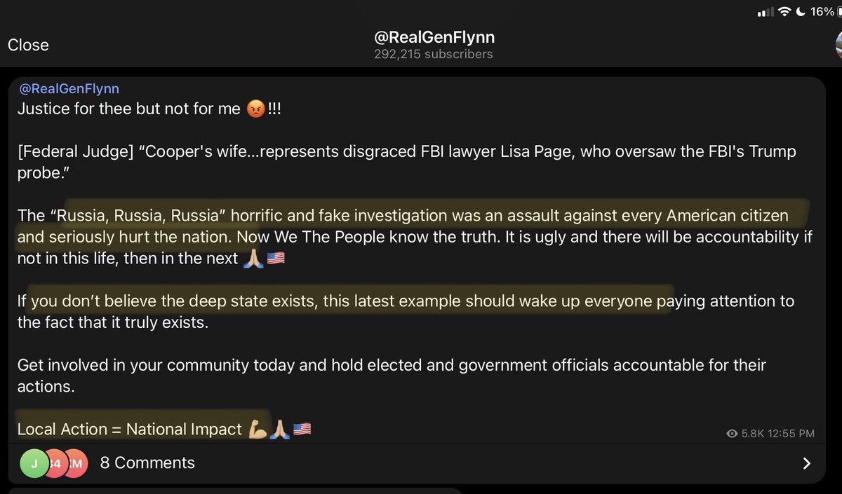 Mike Flynn says ”Russia, Russia, Russia” “seriously hurt the nation.”

Yes it did, by employing treasonous puppets like you to destroy democracy.
#ArrestMikeFlynn