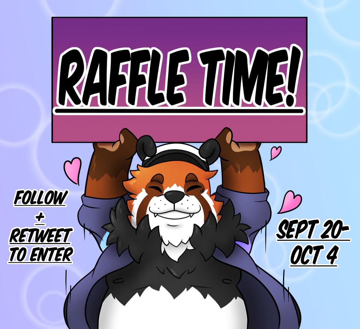 SURPRISE RAFFLE TIME!!
I haven’t done a raffle in a long while hehe. THIS SLEEPY BEAR IS FULL OF ENERGY🐼

There will be ✨4 WINNERS✨

For you to enter you only need to:
-Follow
-Retweet 
-(optional) add an OC reference in the comments!
Good luck to everyone!!✨