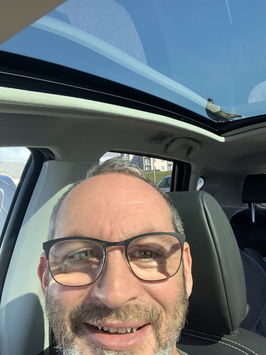PaulBooth111's tweet photo. Bird attempts to photo bomb me when out at Crosby. Thankfully it was outwitted by a panoramic roof! Starling effort though! 

#bird #joke #fitsthebill

More puns available on request! https://t.co/PD3mI2ZSDk