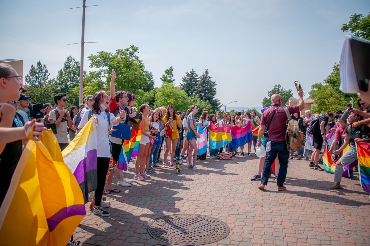 In a peaceful protest Friday, <a href="/ColoradoStateU/">Colorado State University</a> students and community members gathered together in a demonstration against acts of hateful speech on campus toward LGBTQIA, BIPOC and marginalized communities.

Read more here: col.st/K27DU