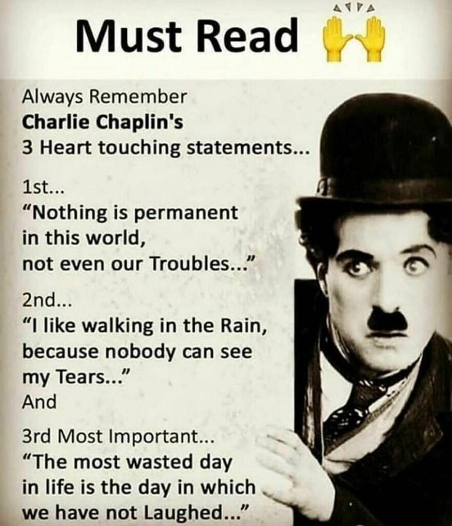 charlie chaplin quotes rain