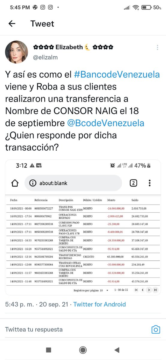 metrocomunidad's tweet photo. ¿Tendremos una explicación real, no el cuento chino del sabotaje, sobre lo que pasó y pasa con el Banco de Venezuela y qué es "TRANS POS CONSOR NAIG 1509" con el cual han debitado millones?
#20Sept @metroinforme @traffiCARACAS #MetroDeCaracas #bcodevenezuela https://t.co/GxyxDWGvf6