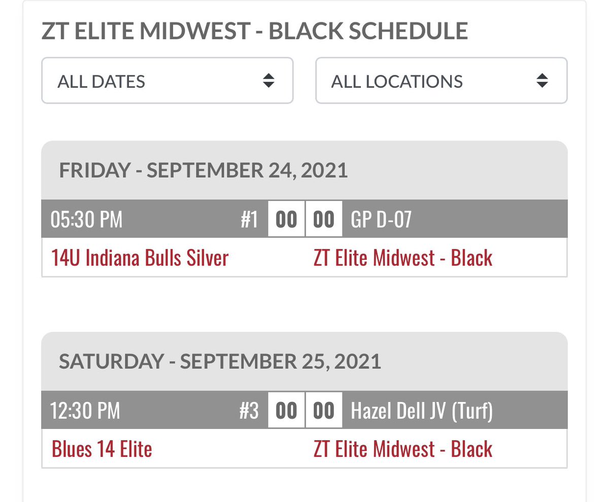 ZT Elite Midwest Black 14U will be begin pool play in the <a href="/Bullpenevents/">Bullpen Tournaments</a> MPL Qualifier on Friday night at Grand Park. Another weekend packed with great teams and competitive baseball. Good luck everyone!  #FallBall #BaseballisLife