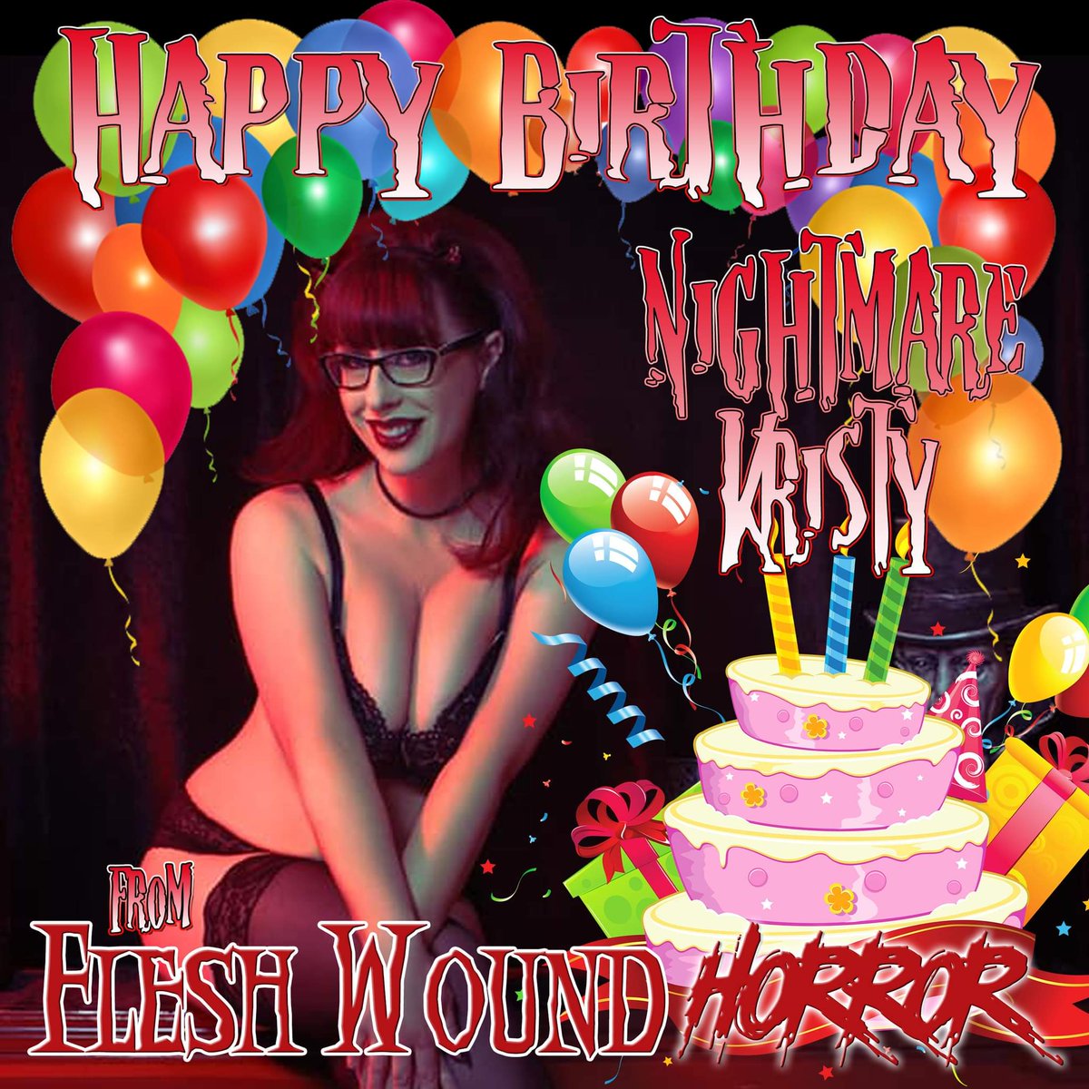 We want to wish <a href="/nightmarekristy/">nightmarekristy</a> a very happy birthday 🎂 from all of us at <a href="/FleshWoundRadio/">FleshWoundRadio</a> 🤘🏾🎃🤘🏾!