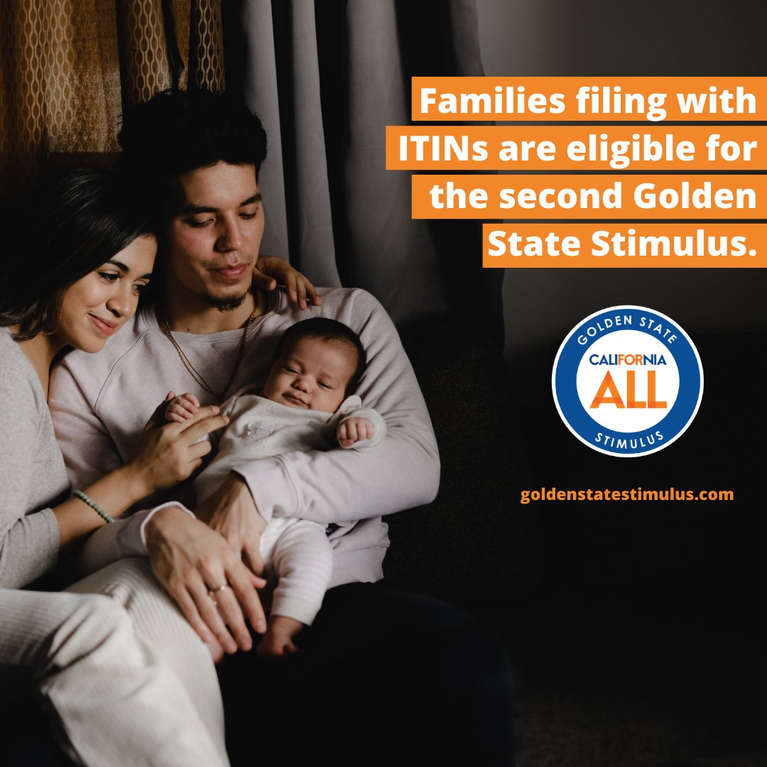 The #GoldenStateStimulus brings you & your family direct relief when it’s needed the most. 

#California has now introduced a 2nd second round of the stimulus payment. 

Claim the #GSSII by filing your 2020 tax return by 10/15/21. #FreeTaxPrepLA

More info https://t.co/3QB5rDWvjT https://t.co/poqm2TuVrj