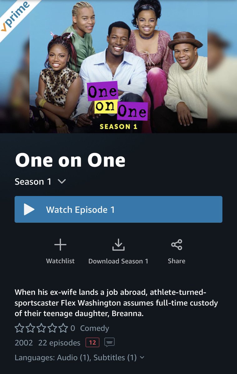 BlackFemmeFilm's tweet photo. All 5 seasons of #OneOnOne are now available on @primevideouk 🤩🙌🏾 https://t.co/PEjjqHmQBN