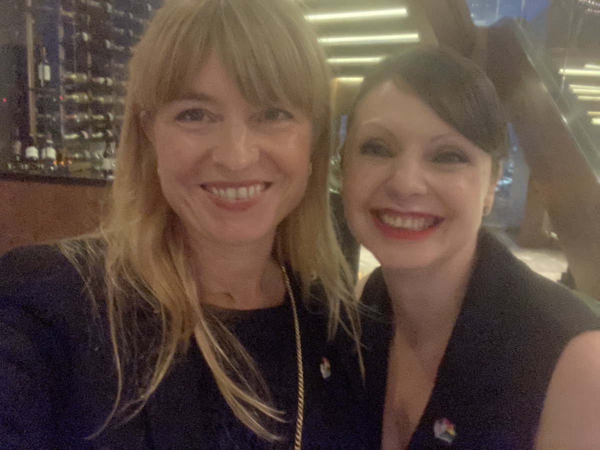 sonjacresswell's tweet photo. With @pavlovaandcream at @IoH_Online’s first face to face post lockdown event, Above &amp; Beyond at the Shard. Wearing our #IoHDiversityShield s with pride. #imin https://t.co/tHqJyCCpUM