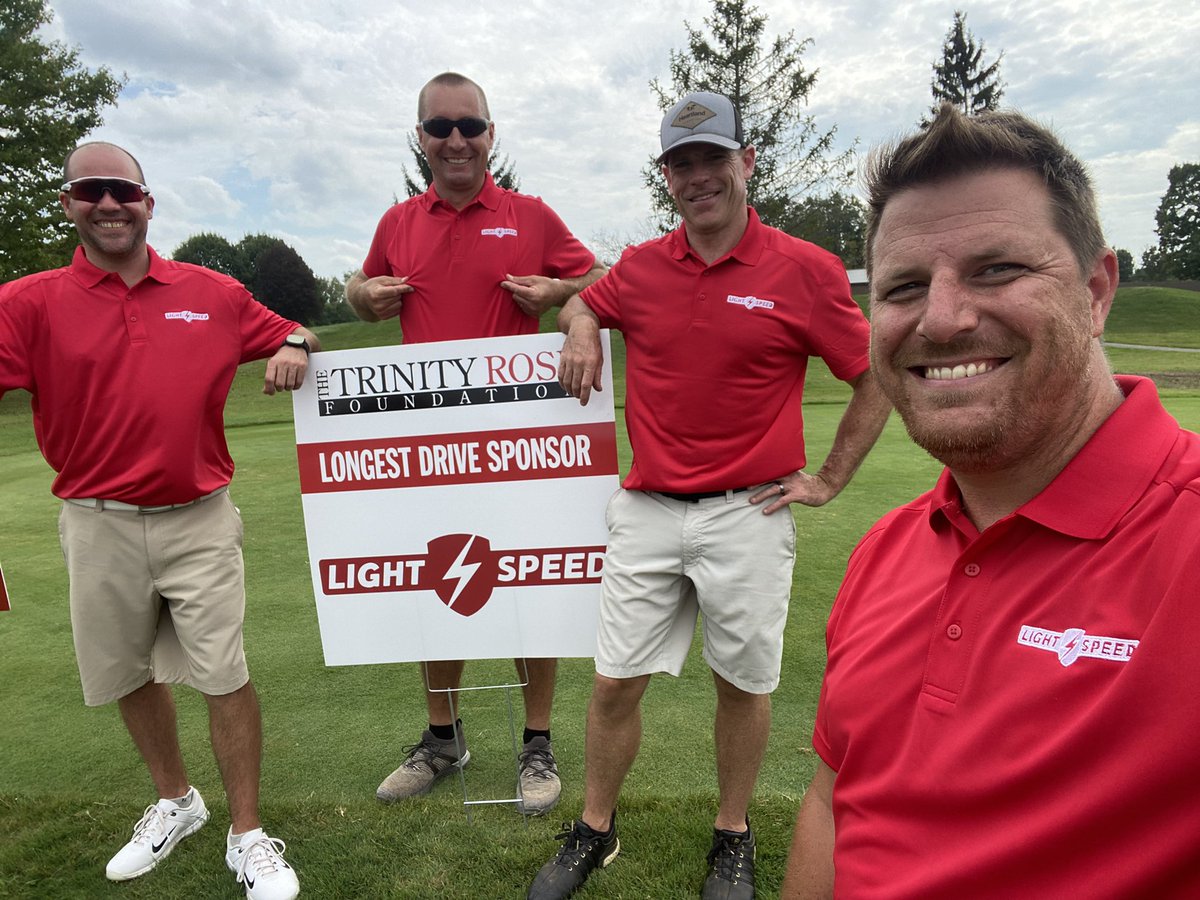 “Working” today at the Trinity Rose Foundation golf outing