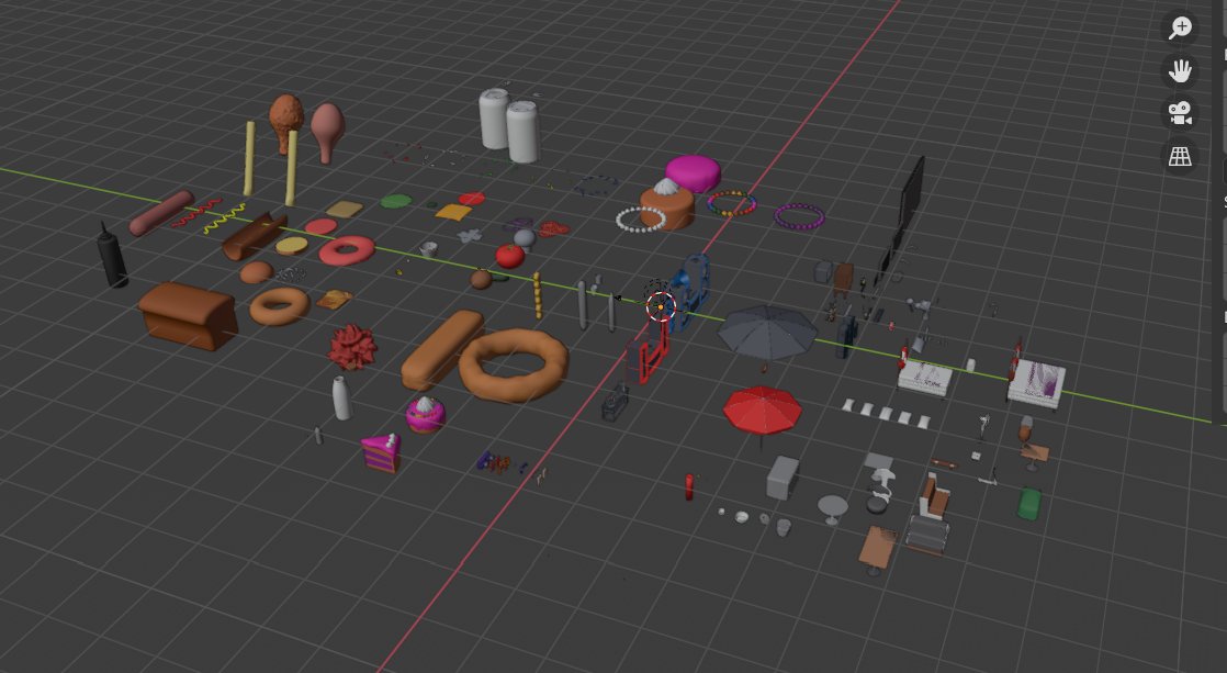 Studio46Games's tweet image. I am scared that im using htese as the models,so this is what blender hell looks like