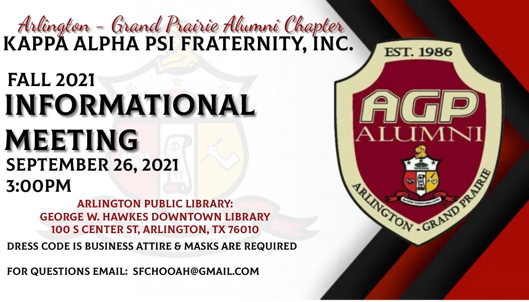 Arlington-Grand Prairie (TX) Alumni Chapter of ΚΑΨ (@agpkappas) on Twitter photo 