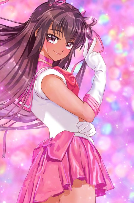 セ～ラ●ちびム～～・・・ん❣❣ あれっ⁉
ゆきかぜじゃん❣❣
じゃぁ～ん❣❣ユキカゼム～ン参上❣❣

#セーラームーン #セーラーちびムーン #対魔忍 #対魔忍ユキカゼ #女子高生 #日焼け #変身ヒロイン 