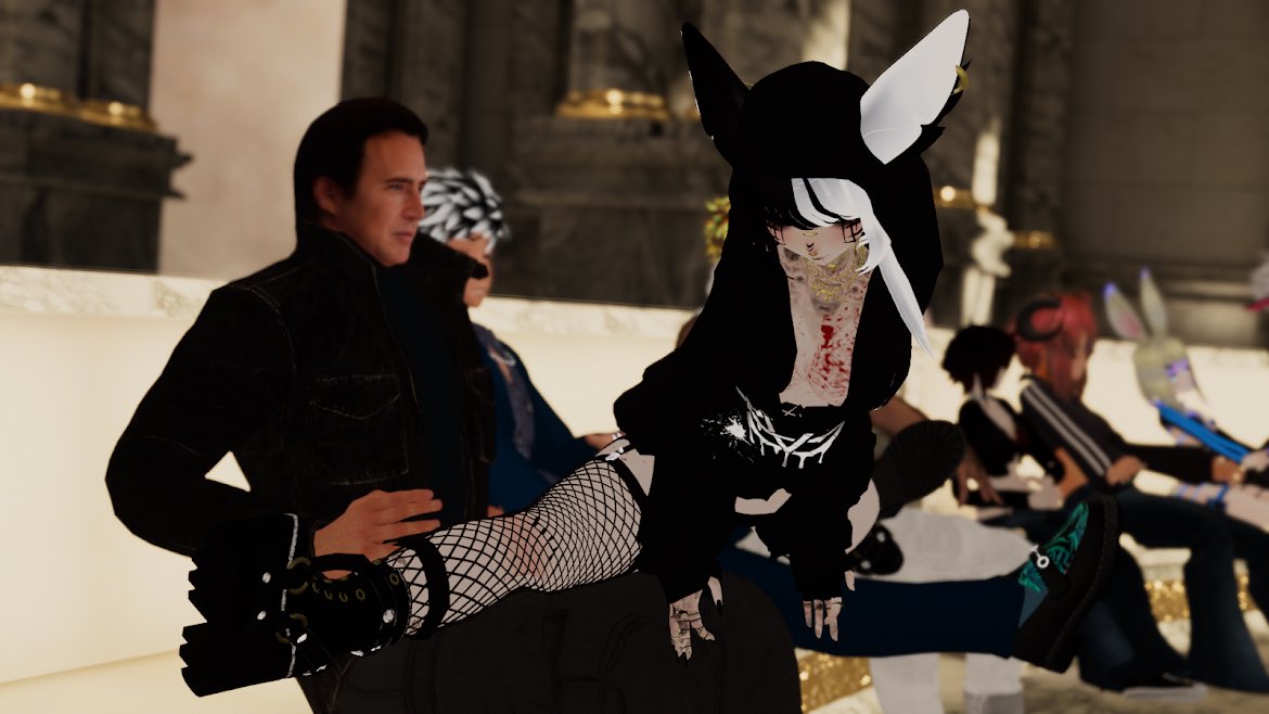 hauntedbbvr's tweet image. Just VR things. Lap dancies on Nicolas  Cage