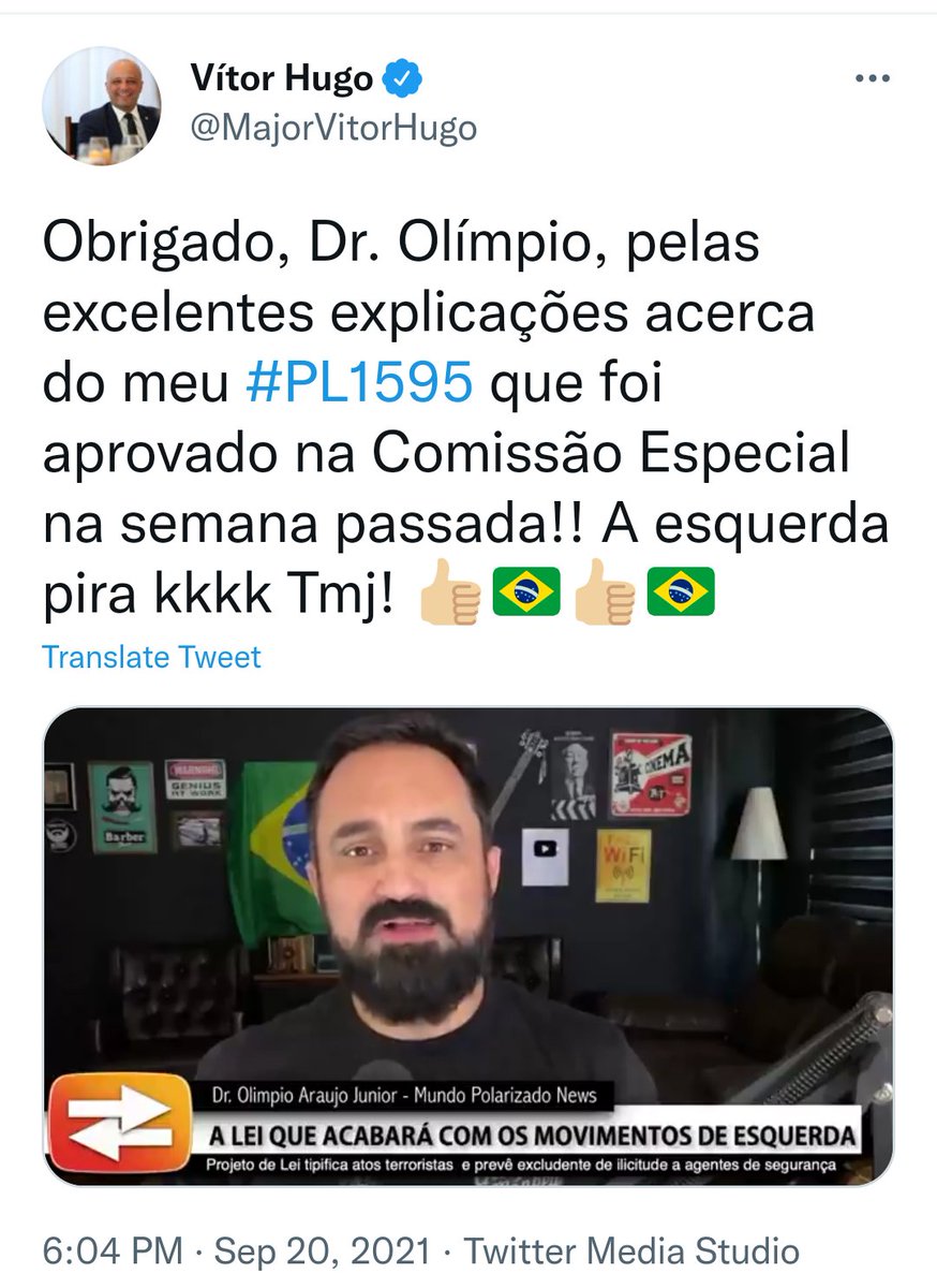 "A lei que acabará com os movimentos de esquerda" 
👀