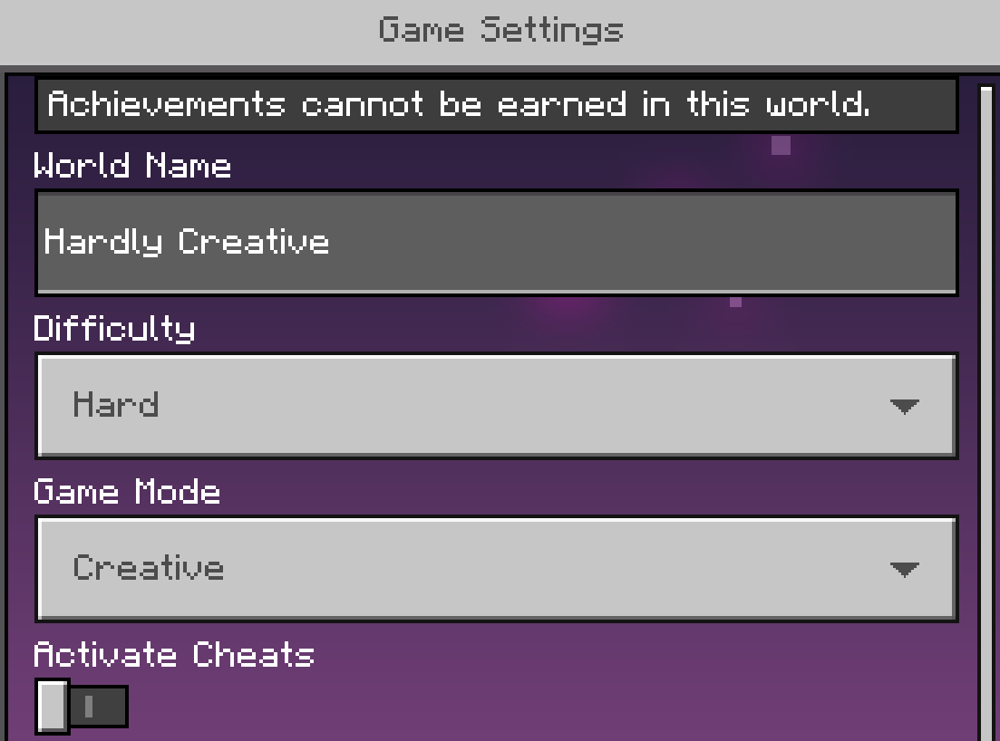 David Upcoming Realms Fix If You Have A Particular Difficulty And Game Mode On A Local World That Difficulty And Game Mode Will Stay The Same When You Upload The