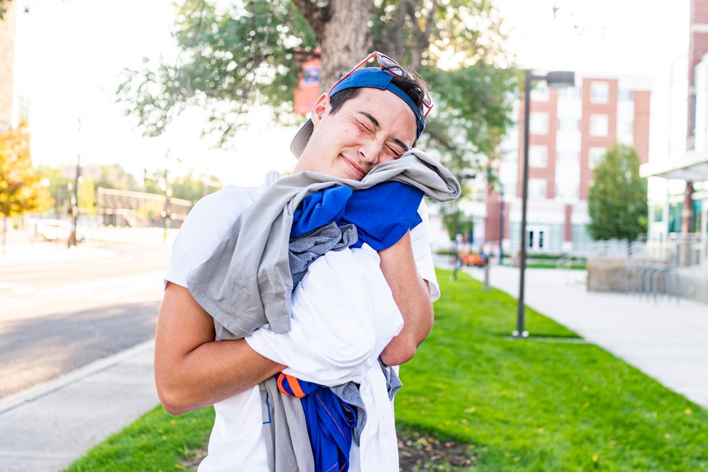 Gear Up for the new era of football with 25% off at the Bronco Shop when you trade in your gently used Bronco Gear. We’re collecting t-shirts through September 30th. The t-shirts will be upcycled into a quilt for the Women &amp; Children’s Alliance.
#BoiseState #GetInvolvedBSU