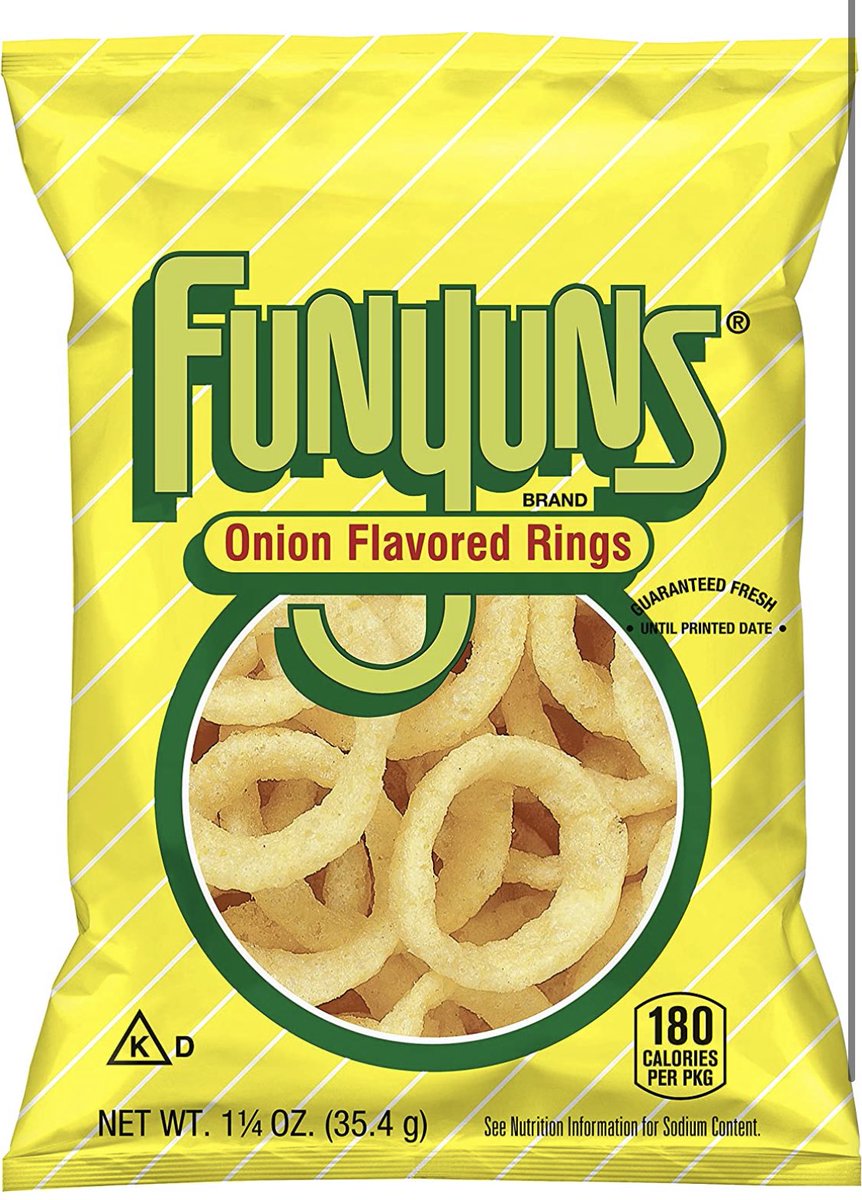 'Funyuns' totally stink. No one likes them. In fact I've never seen anyone eat them. But They keep showing up in my vending machine. Even though I left a pretty nasty note for the vending guy, he keeps stocking the MACHINE. If they're there Next week I'm calling the company!