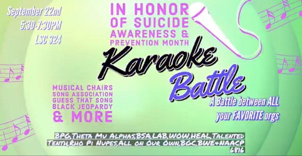 SHSUNAACP_6816's tweet photo. Catch us at the Karaoke Battle this Wednesday from 5:30 to 7:30 🎤🥳 https://t.co/MEhwUD8CKO