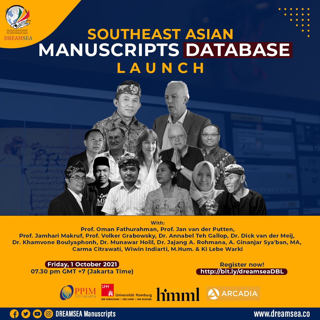 We proudly present to all of you who are eager with "Southeast Asian Manuscripts" to participate in the launch of the "Southeast Asian Manuscript Database" as a source of reference for manuscripts in Southeast Asia.