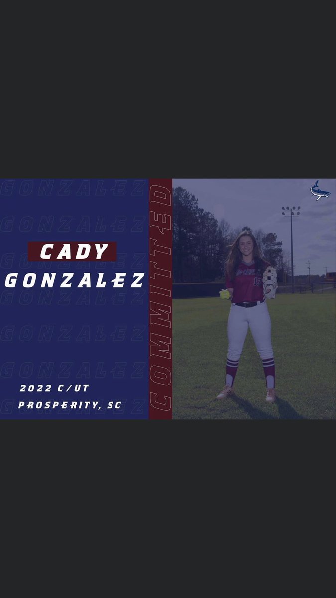 Congratulations Cady Gonzalez senior catcher infielder. Hard work and dedication pays off. Keep reaching for the stars.