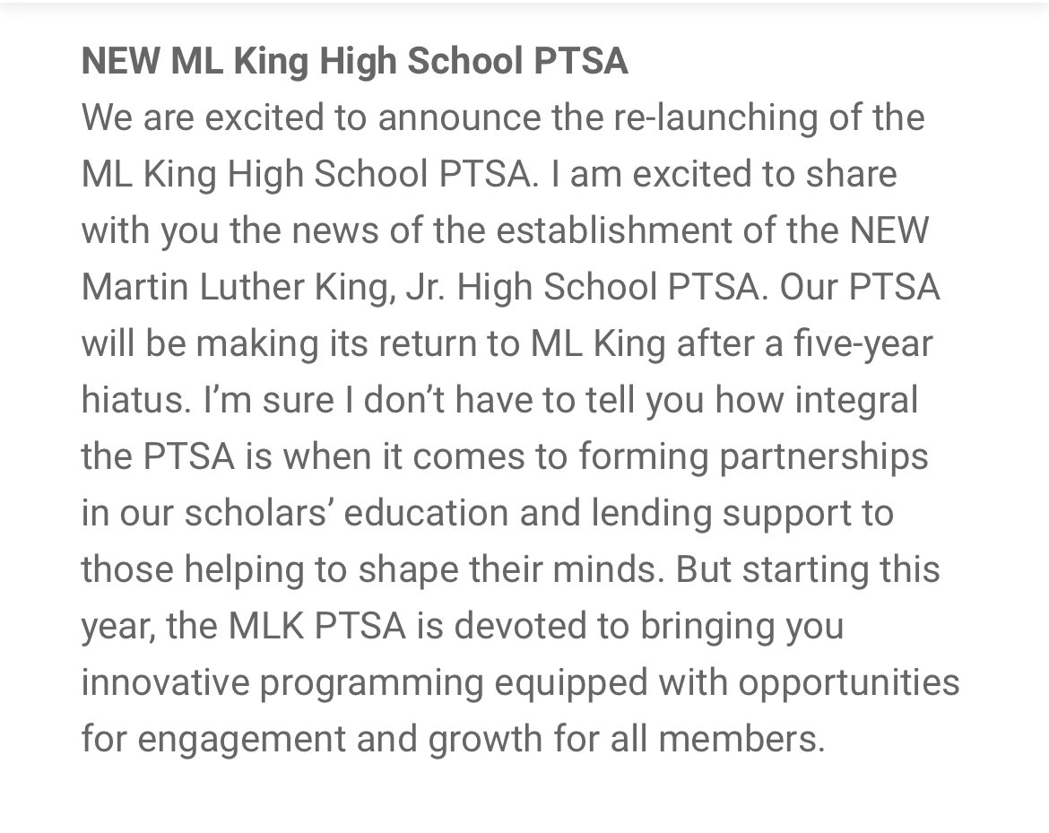 PTSA is BACK‼️ #WeAreKing