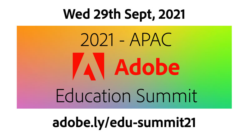 About 560 teachers have registered for next week's APAC Adobe Education Summit on Wednesday  adobe.ly/edu-summit21 Registrations will be closing next Monday #createedu #aussieED #edchat #eLearning #adobeedu #FutureFocusedLearning #AdobeEduCreative #edtech #edtechchat #vicpln